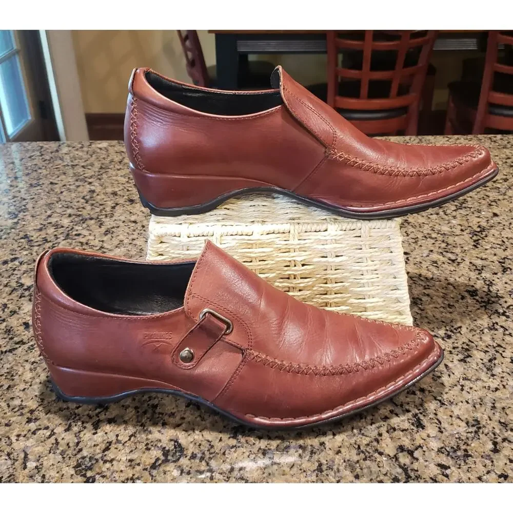 Vintage 90s Pikolinos Puerto Rico Leather slip on Loafers Shoes EU 38 US W 7.5